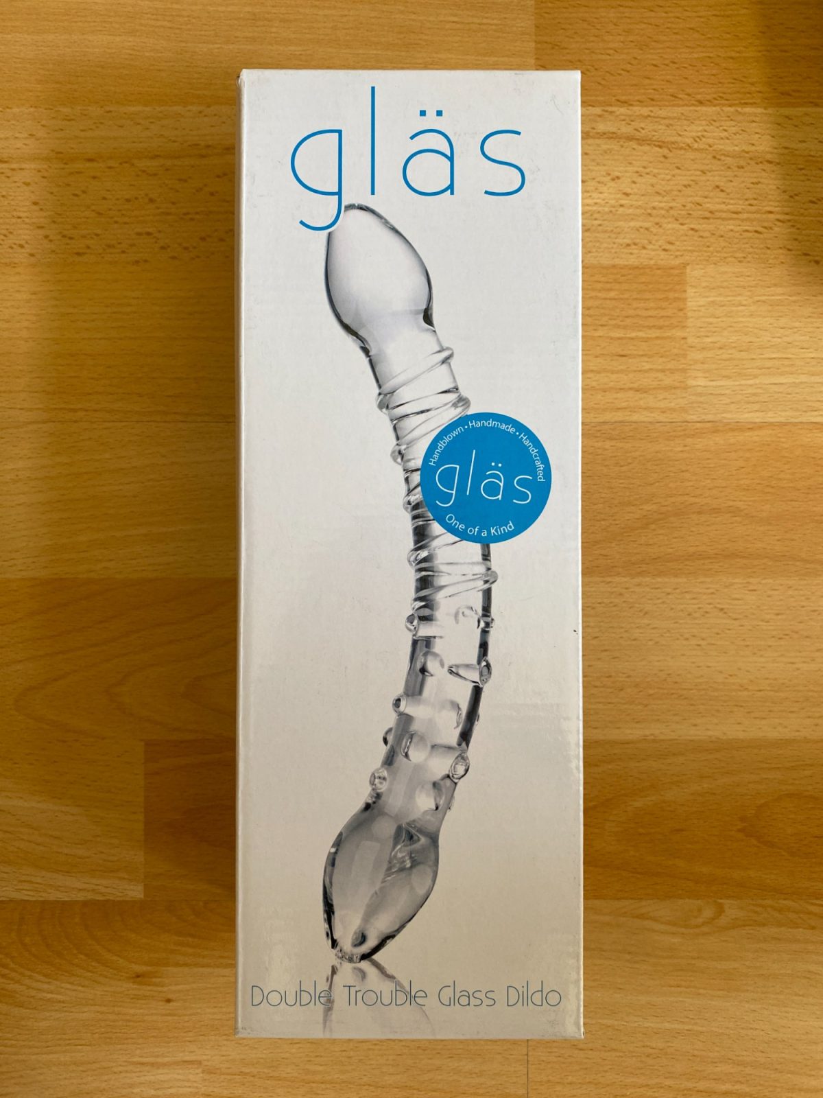 Gläs Double Trouble Glass Dildo