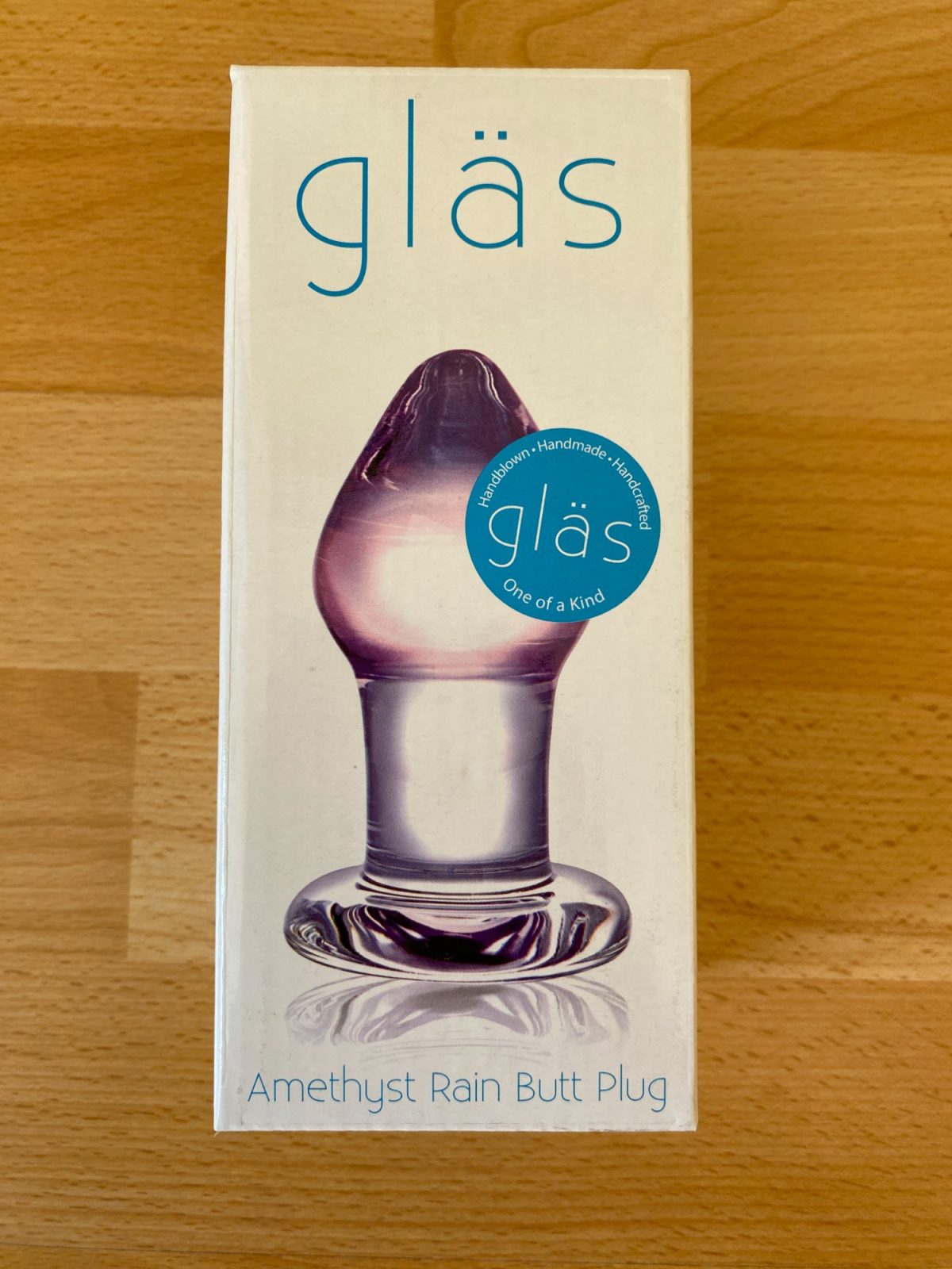 Gläs Amethyst Rain Butt Plug