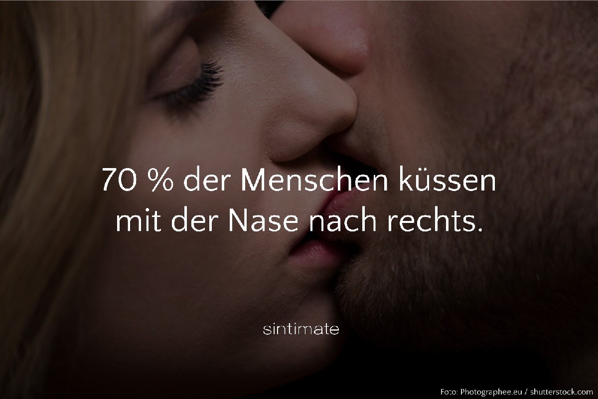 Sex Fakten, wohin Nase beim Küssen, Nase beim Küssen