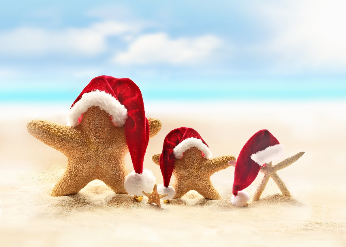 Frohe Weihnachten... am Strand!