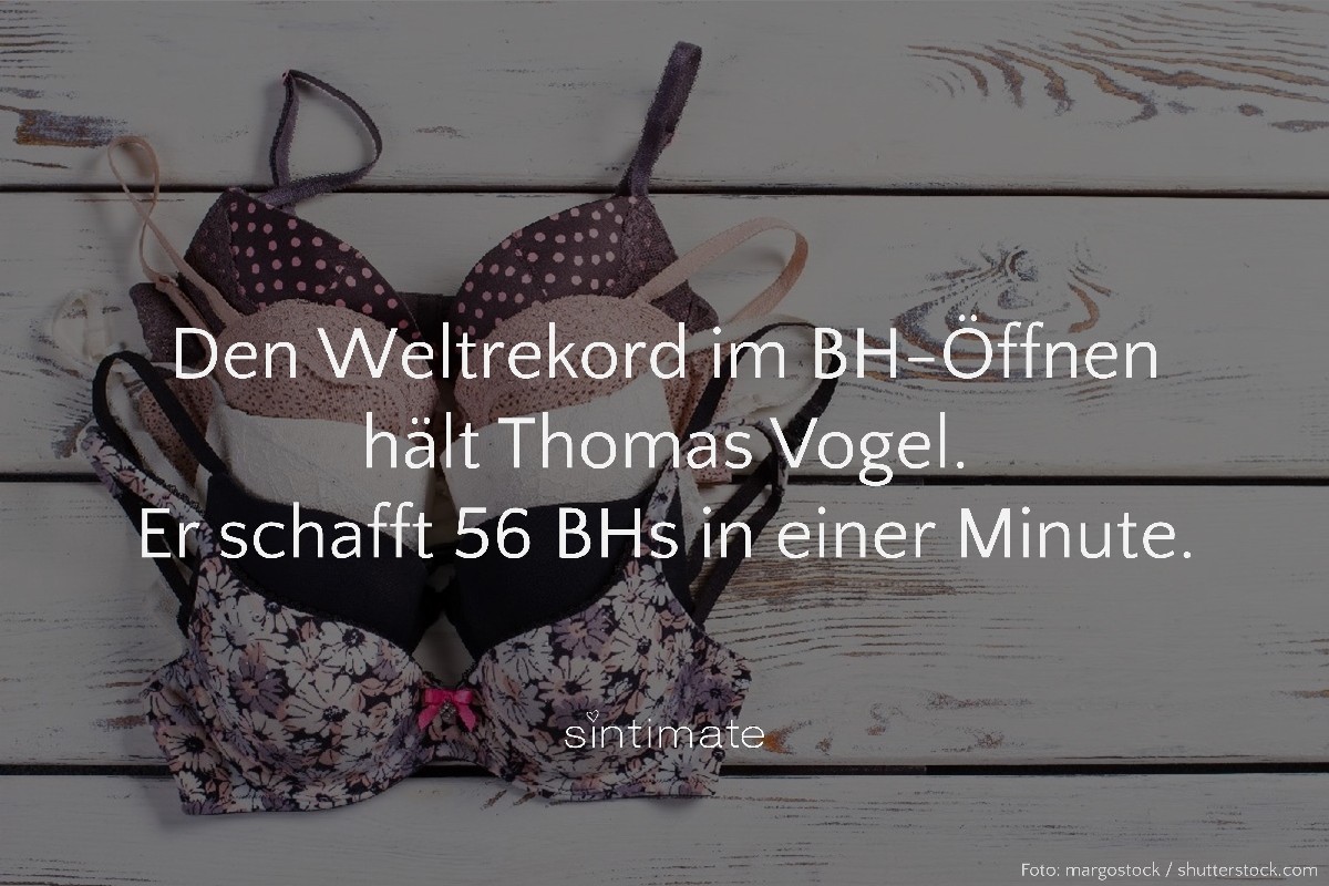 BH öffnen, BH schnell öffnen, BH öffnen Mann, Thomas Vogel, Sex Fakten