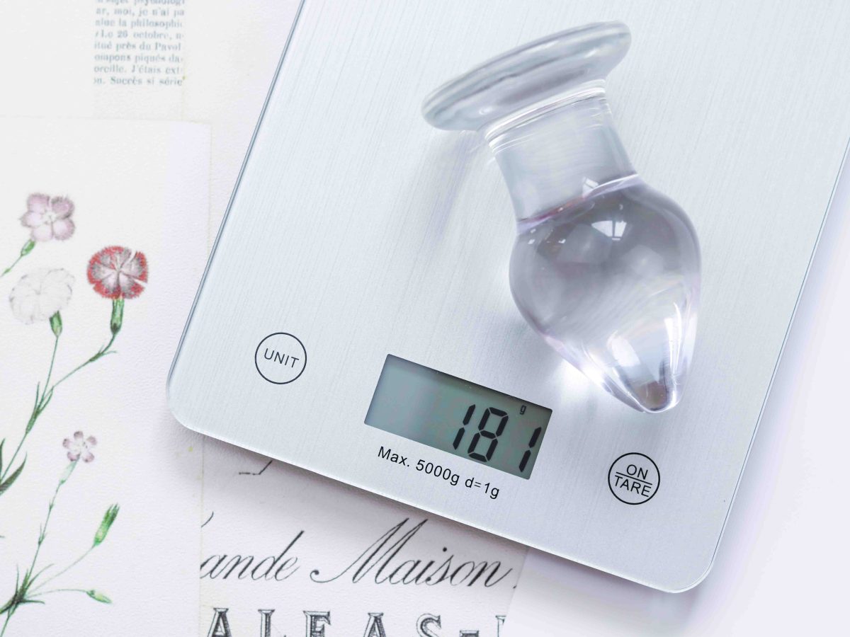 Analplug aus Glas, Plug aus Glas, großer Analplug