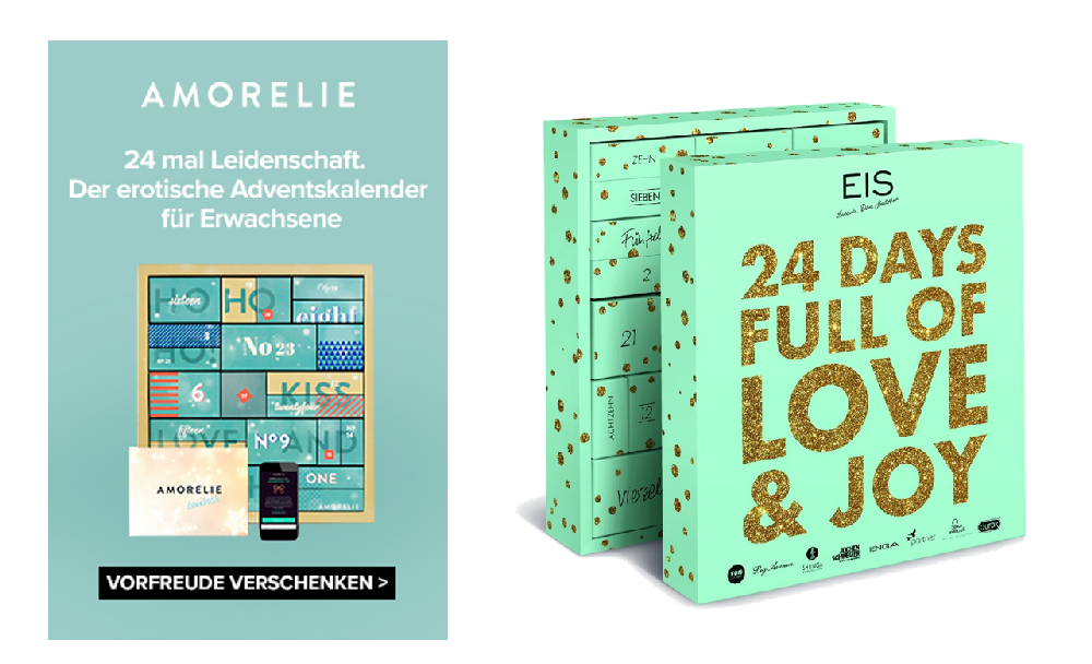 Amorelie Adventskalender gewinnen, Amorelie Adventskalender Gewinnspiel, eis.de Adventskalender gewinnen, eis.de Adventskalender Gewinnspiel, Sextoy Adventskalender, Erotik Adventskalender, Adventskalender Paare